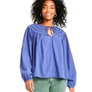 NWOT Universal Thread poet peasant blouse XS